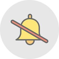 Bell Off Vector Icon Design