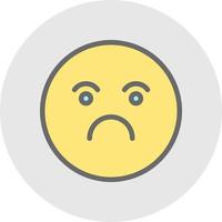 Frown Vector Icon Design