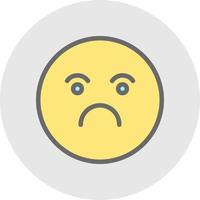 Frown Vector Icon Design