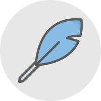 Feather Vector Icon Design