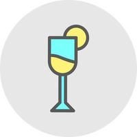 Glass Martini Vector Icon Design