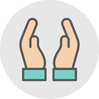 Hand Holding Vector Icon Design