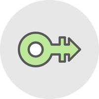Mars Stroke H Vector Icon Design