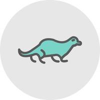 Otter Vector Icon Design