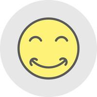 Grin Beam Vector Icon Design