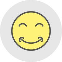 Grin Beam Vector Icon Design