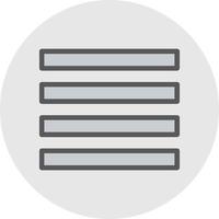 Align Justify Vector Icon Design