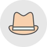 sombrero, vaquero, vector, icono, diseño vector