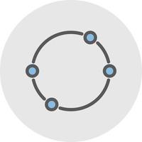 Dot Circle Vector Icon Design