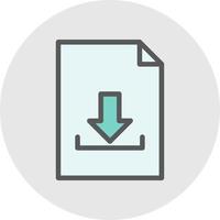 File Download Vector Icon Design