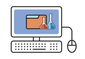 Free vector science lab and laboratory design  illustration