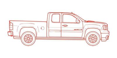 Vector car concept. car sketch.vector hand drawn art illustration