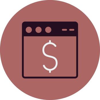 icono de vector de navegador web