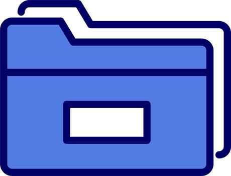 icono de vector de carpeta