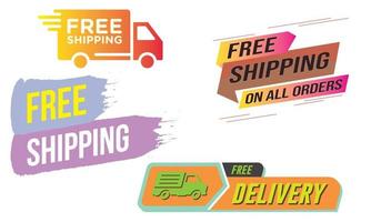 Free shipping icon vector