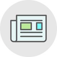 Newspaper Vector Icon Design