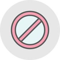 Ban Vector Icon Design