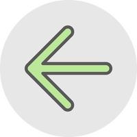 Arrow Left Vector Icon Design