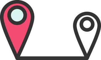 Map Marker Alt Vector Icon Design