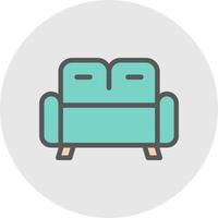 Couch Vector Icon Design