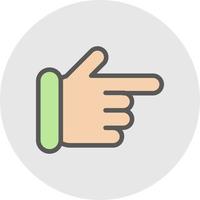 Hand Point Right Vector Icon Design