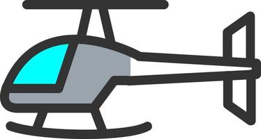 Helicopter Vector Icon Design