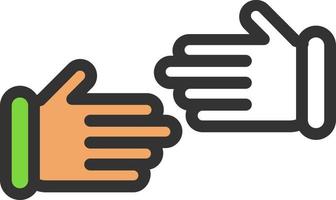 Handshake Alt Slash Vector Icon Design