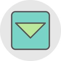 Caret Square Down Vector Icon Design