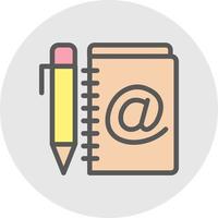 Address Book Vector Icon Design