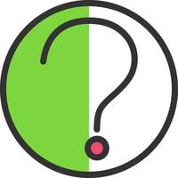 Question Circle Vector Icon Design