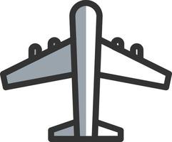 diseño de icono de vector de avión