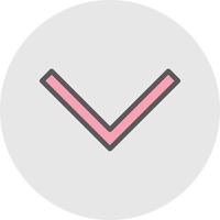 Chevron Down Vector Icon Design