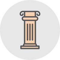 Columns Vector Icon Design