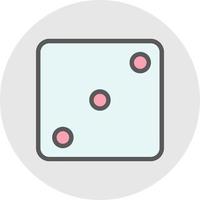 Dice Three Vector Icon Design