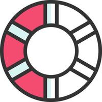 Life Ring Vector Icon Design