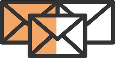 diseño de icono de vector masivo de correo