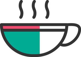 diseño de icono de vector caliente taza