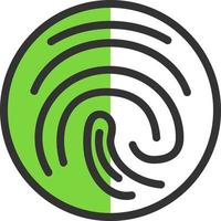 Fingerprint Vector Icon Design