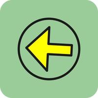 Arrow Alt Circle Left Vector Icon Design