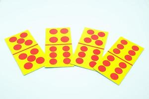 Pure Big or big cards in domino cards. A hand with at least 39 spots photo