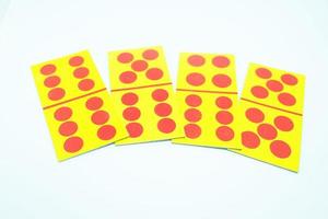 Pure Big or big cards in domino cards. A hand with at least 39 spots photo
