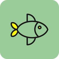 diseño de icono de vector de pescado