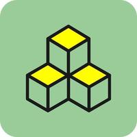 Cubes Vector Icon Design