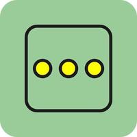 Ellipsis H Vector Icon Design