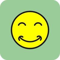 Grin Beam Vector Icon Design