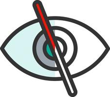 diseño de icono de vector de barra de ojo