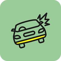 diseño de icono de vector de accidente de coche