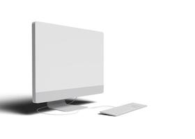 Computer display screen mockup photo