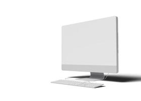 Computer display screen mockup photo