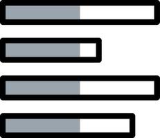 Align Right Vector Icon Design